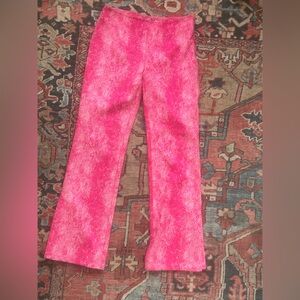 Urban outfitters pink snakeskin suede pants